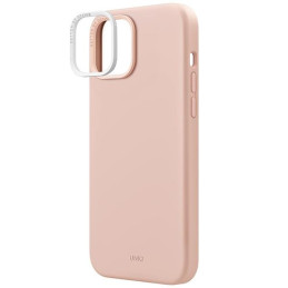 UNIQ Lino Hue Magclick įkrovimo dėklas iPhone 15 - rožinis