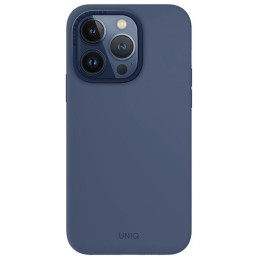 UNIQ Lino Hue Magclick įkrovimo dėklas, skirtas iPhone 15 Pro - tamsiai mėlynas