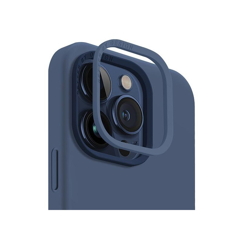 UNIQ Lino Hue Magclick įkrovimo dėklas, skirtas iPhone 15 Pro - tamsiai mėlynas