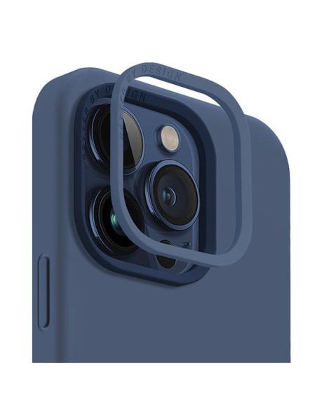 UNIQ Lino Hue Magclick įkrovimo dėklas, skirtas iPhone 15 Pro - tamsiai mėlynas UNIQ Lino Hue Magclick įkrovimo dėklas, skirtas iPhone 15 Pro - tamsiai mėlynas