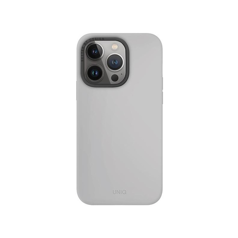 UNIQ Lino Hue Magclick įkrovimo dėklas, skirtas iPhone 15 Pro - šviesiai pilkas