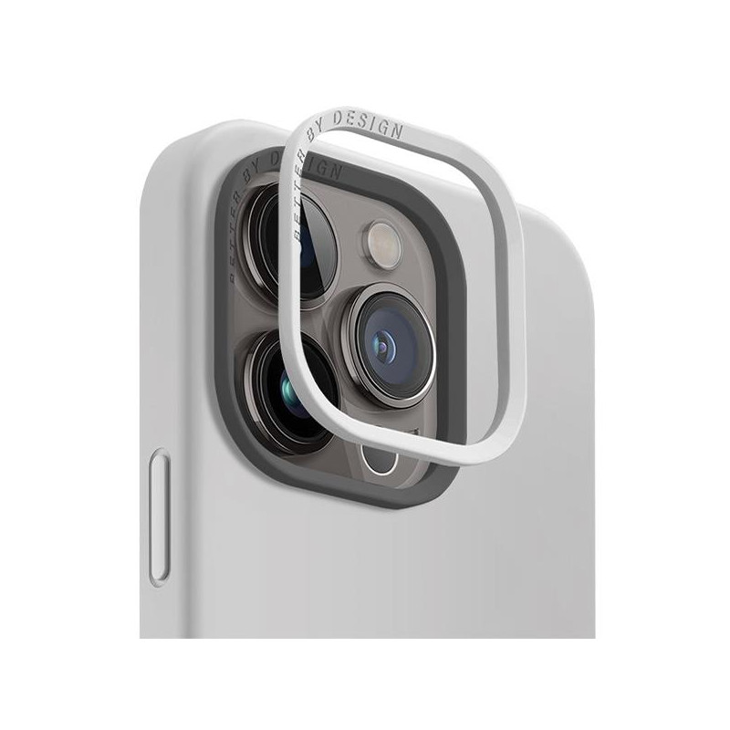 UNIQ Lino Hue Magclick įkrovimo dėklas, skirtas iPhone 15 Pro - šviesiai pilkas