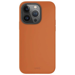 UNIQ Lino Hue Magclick įkrovimo dėklas iPhone 15 Pro - oranžinis