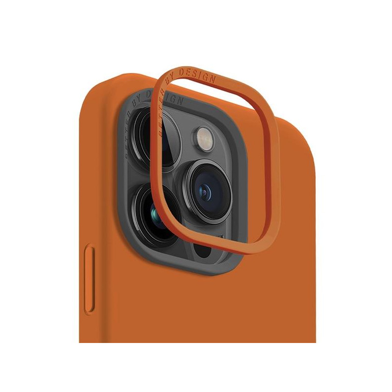 UNIQ Lino Hue Magclick įkrovimo dėklas iPhone 15 Pro - oranžinis