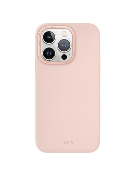 UNIQ Lino Hue Magclick įkrovimo dėklas, skirtas iPhone 15 Pro - rožinis UNIQ Lino Hue Magclick įkrovimo dėklas, skirtas iPhone 15 Pro - rožinis