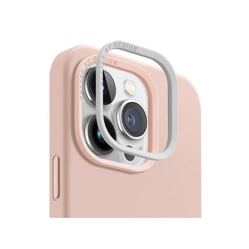 UNIQ Lino Hue Magclick įkrovimo dėklas, skirtas iPhone 15 Pro - rožinis