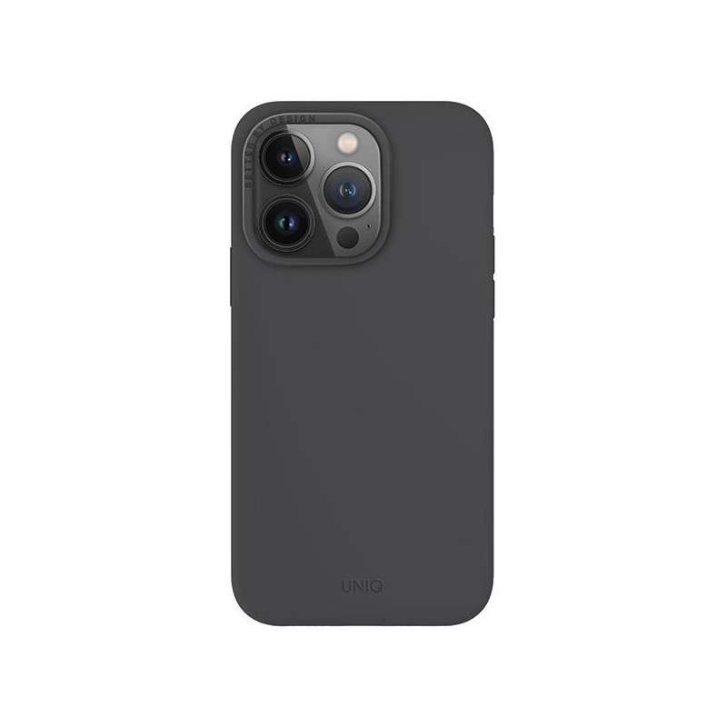 UNIQ Lino Hue Magclick įkrovimo dėklas, skirtas iPhone 15 Pro - pilkas