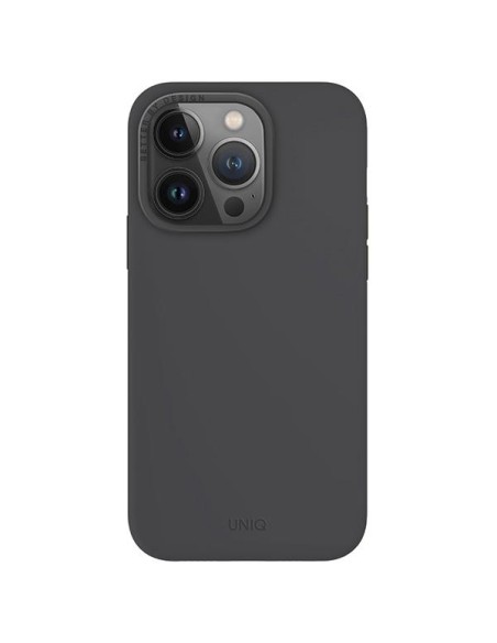 UNIQ Lino Hue Magclick įkrovimo dėklas, skirtas iPhone 15 Pro - pilkas UNIQ Lino Hue Magclick įkrovimo dėklas, skirtas iPhone 15 Pro - pilkas