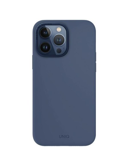 UNIQ Lino Hue Magclick įkrovimo dėklas, skirtas iPhone 15 Pro Max - tamsiai mėlynas UNIQ Lino Hue Magclick įkrovimo dėklas, skirtas iPhone 15 Pro Max - tamsiai mėlynas