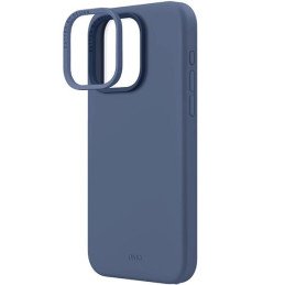 UNIQ Lino Hue Magclick įkrovimo dėklas, skirtas iPhone 15 Pro Max - tamsiai mėlynas
