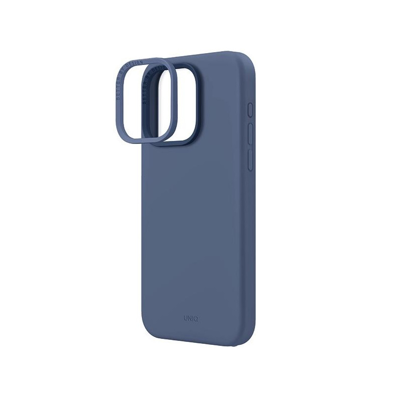UNIQ Lino Hue Magclick įkrovimo dėklas, skirtas iPhone 15 Pro Max - tamsiai mėlynas