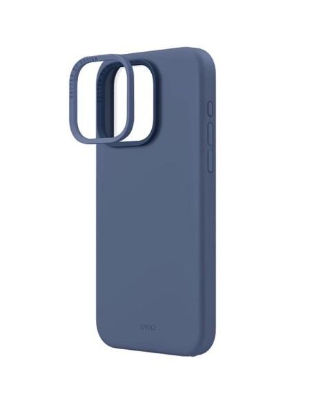 UNIQ Lino Hue Magclick įkrovimo dėklas, skirtas iPhone 15 Pro Max - tamsiai mėlynas UNIQ Lino Hue Magclick įkrovimo dėklas, skirtas iPhone 15 Pro Max - tamsiai mėlynas