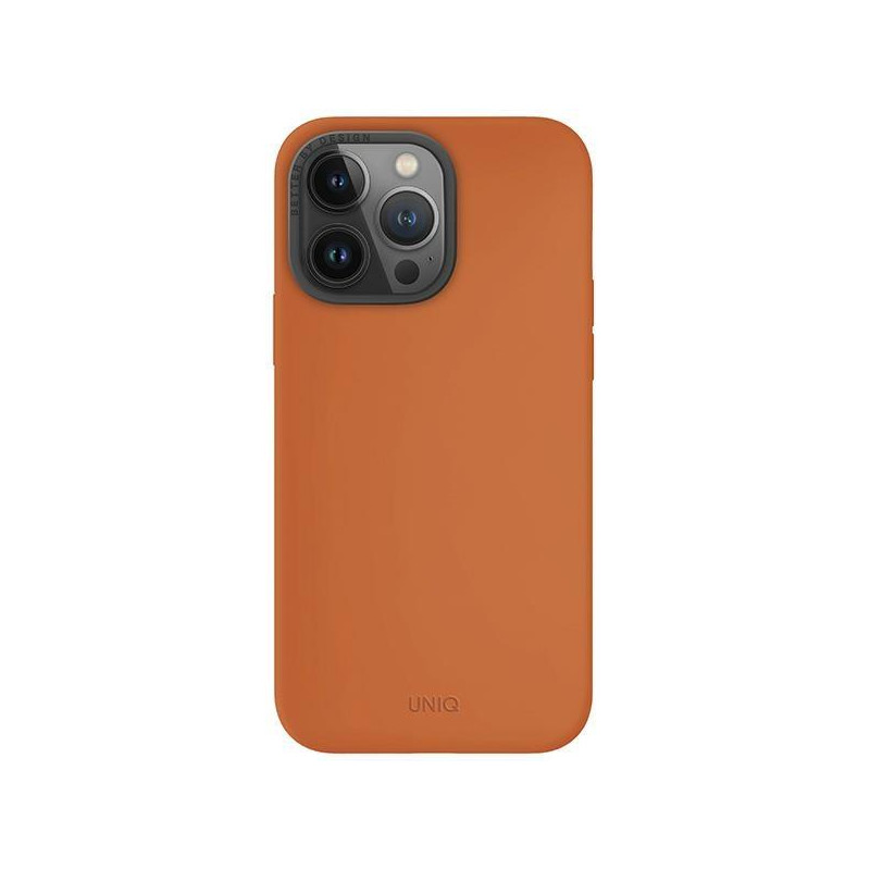 UNIQ Lino Hue Magclick įkrovimo dėklas, skirtas iPhone 15 Pro Max - oranžinė UNIQ Lino Hue Magclick įkrovimo dėklas, skirtas iPhone 15 Pro Max - oranžinė