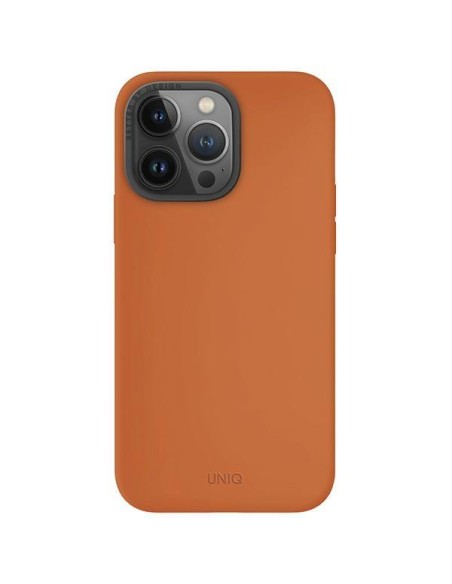 UNIQ Lino Hue Magclick įkrovimo dėklas, skirtas iPhone 15 Pro Max - oranžinė UNIQ Lino Hue Magclick įkrovimo dėklas, skirtas iPhone 15 Pro Max - oranžinė