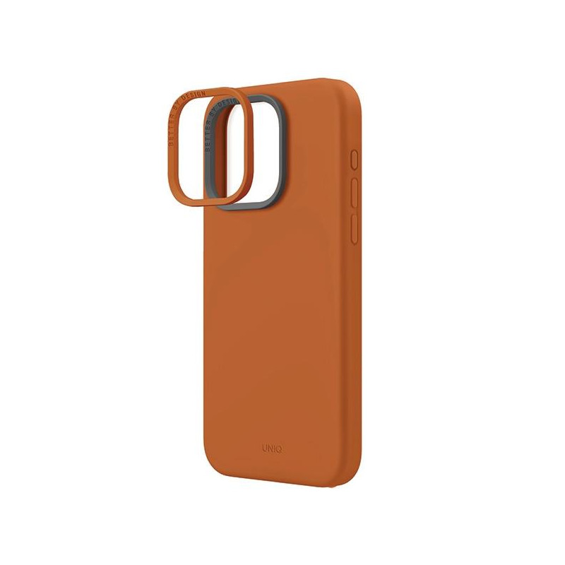 UNIQ Lino Hue Magclick įkrovimo dėklas, skirtas iPhone 15 Pro Max - oranžinė