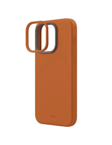 UNIQ Lino Hue Magclick įkrovimo dėklas, skirtas iPhone 15 Pro Max - oranžinė UNIQ Lino Hue Magclick įkrovimo dėklas, skirtas iPhone 15 Pro Max - oranžinė
