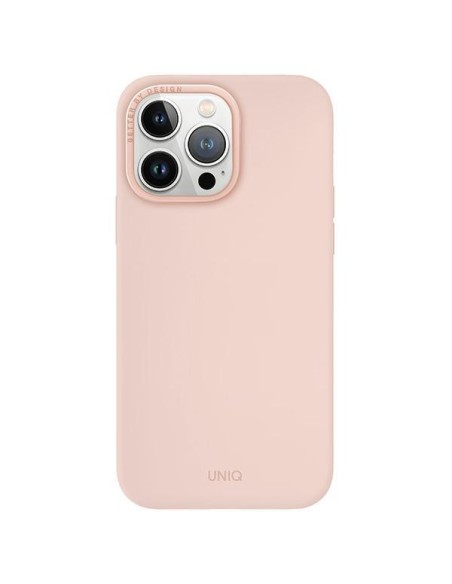 UNIQ Lino Hue Magclick įkrovimo dėklas, skirtas iPhone 15 Pro Max - rožinis