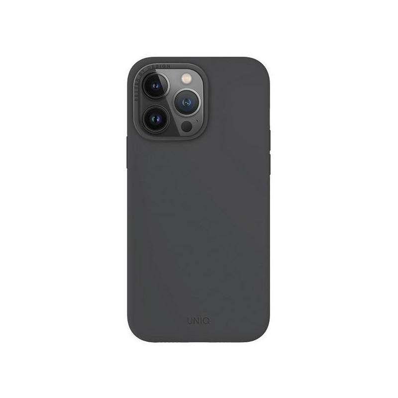UNIQ Lino Hue Magclick įkrovimo dėklas, skirtas iPhone 15 Pro Max - pilkas UNIQ Lino Hue Magclick įkrovimo dėklas, skirtas iPhone 15 Pro Max - pilkas