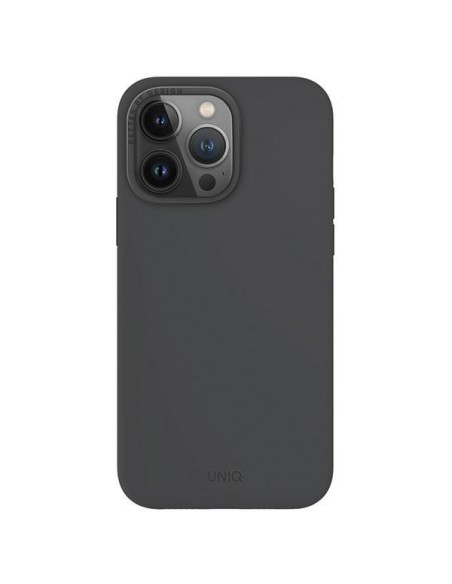 UNIQ Lino Hue Magclick įkrovimo dėklas, skirtas iPhone 15 Pro Max - pilkas UNIQ Lino Hue Magclick įkrovimo dėklas, skirtas iPhone 15 Pro Max - pilkas