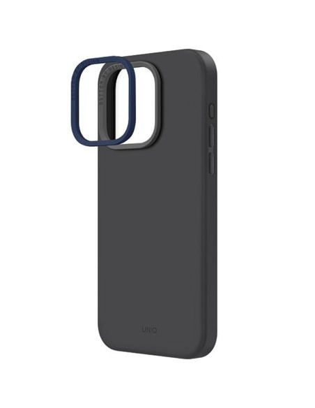 UNIQ Lino Hue Magclick įkrovimo dėklas, skirtas iPhone 15 Pro Max - pilkas UNIQ Lino Hue Magclick įkrovimo dėklas, skirtas iPhone 15 Pro Max - pilkas