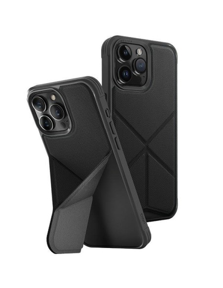 UNIQ Transforma Magclick įkrovimo dėklas, skirtas iPhone 15 Pro Max - juodas UNIQ Transforma Magclick įkrovimo dėklas, skirtas iPhone 15 Pro Max - juodas