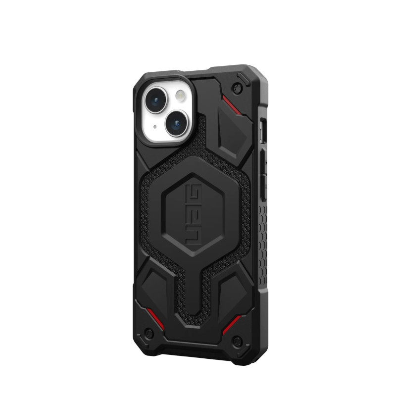 UAG Monarch Pro dėklas su MagSafe iPhone 15 - juodas kevlaras