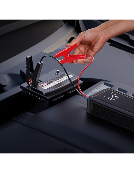 Starteris su superkondensatoriumi Baseus Super Energy Mega Series BS-CH007 3000A 12V USB-C / EC8 / DC - pilka Starteris su superkondensatoriumi Baseus Super Energy Mega Series BS-CH007 3000A 12V USB-C / EC8 / DC - pilka
