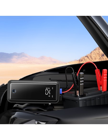 Starteris su superkondensatoriumi Baseus Super Energy Mega Series BS-CH007 3000A 12V USB-C / EC8 / DC - pilka Starteris su superkondensatoriumi Baseus Super Energy Mega Series BS-CH007 3000A 12V USB-C / EC8 / DC - pilka