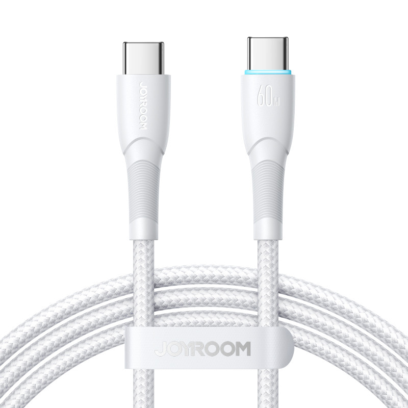 Joyroom Starry Series SA32-CC3 USB-C / USB-C laidas 60W 1m - baltas