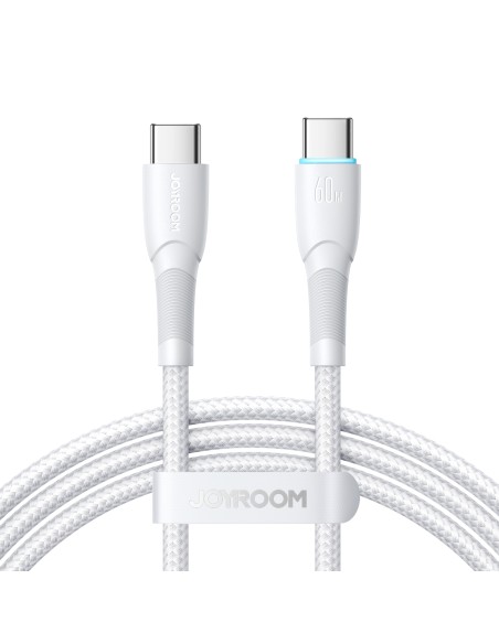 Joyroom Starry Series SA32-CC3 USB-C / USB-C laidas 60W 1m - baltas Joyroom Starry Series SA32-CC3 USB-C / USB-C laidas 60W 1m - baltas