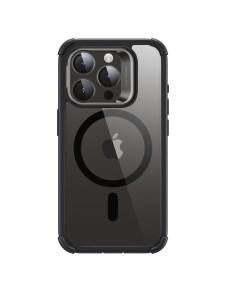 ESR Armor Tough Kickstand Halolock dėklas su MagSafe, skirtas iPhone 15 Pro – skaidrus ir juodas