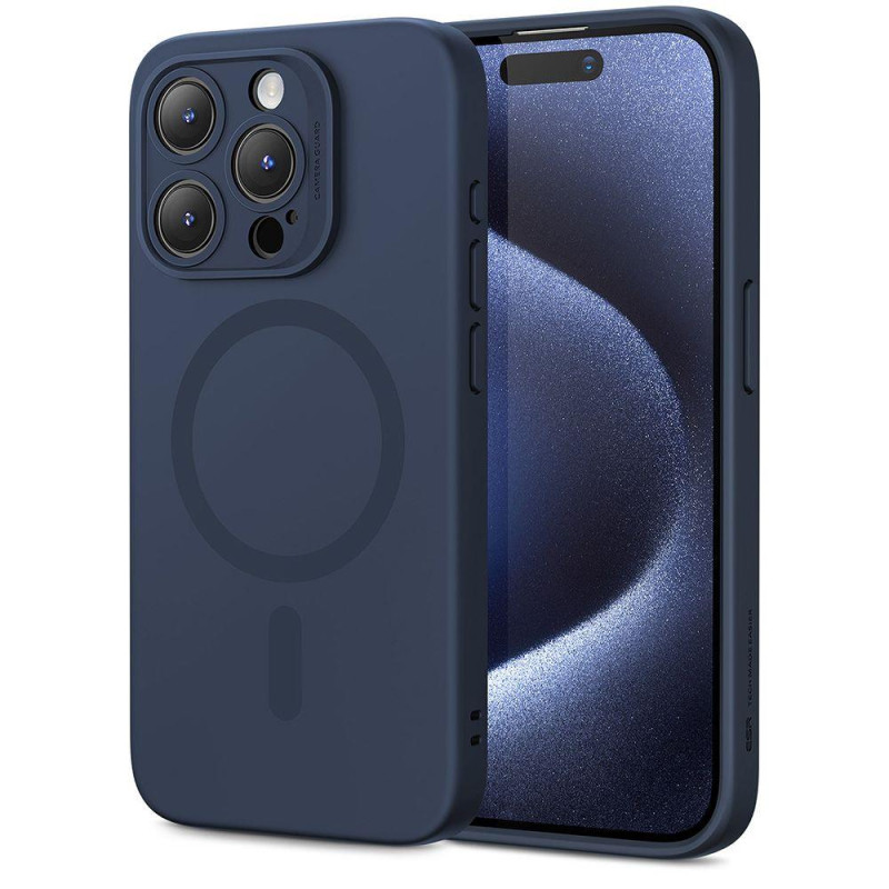 ESR Cloud Halolock MagSafe dėklas iPhone 15 Pro Max - mėlynas ESR Cloud Halolock MagSafe dėklas iPhone 15 Pro Max - mėlynas