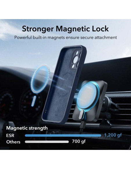 ESR Cloud Halolock MagSafe dėklas iPhone 15 Pro Max - mėlynas ESR Cloud Halolock MagSafe dėklas iPhone 15 Pro Max - mėlynas
