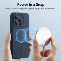 ESR Cloud Halolock MagSafe dėklas iPhone 15 Pro Max - mėlynas