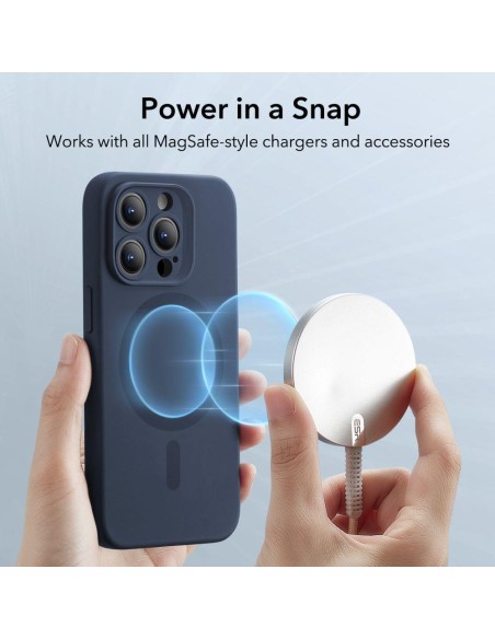 ESR Cloud Halolock MagSafe dėklas iPhone 15 Pro Max - mėlynas ESR Cloud Halolock MagSafe dėklas iPhone 15 Pro Max - mėlynas