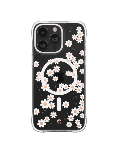 Spigen Cyrill Cecile Mag dėklas su MagSafe iPhone 15 Pro Max - baltos gėlės Spigen Cyrill Cecile Mag dėklas su MagSafe iPhone 15 Pro Max - baltos gėlės