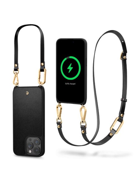 Spigen Cyrill Classic Charm Mag dėklas su MagSafe, skirtas iPhone 15 Pro Max - juodas Spigen Cyrill Classic Charm Mag dėklas su MagSafe, skirtas iPhone 15 Pro Max - juodas