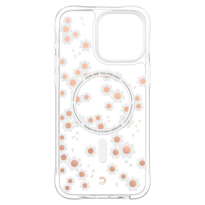 Spigen Cyrill Cecile Mag dėklas su MagSafe iPhone 15 Pro - baltos gėlės