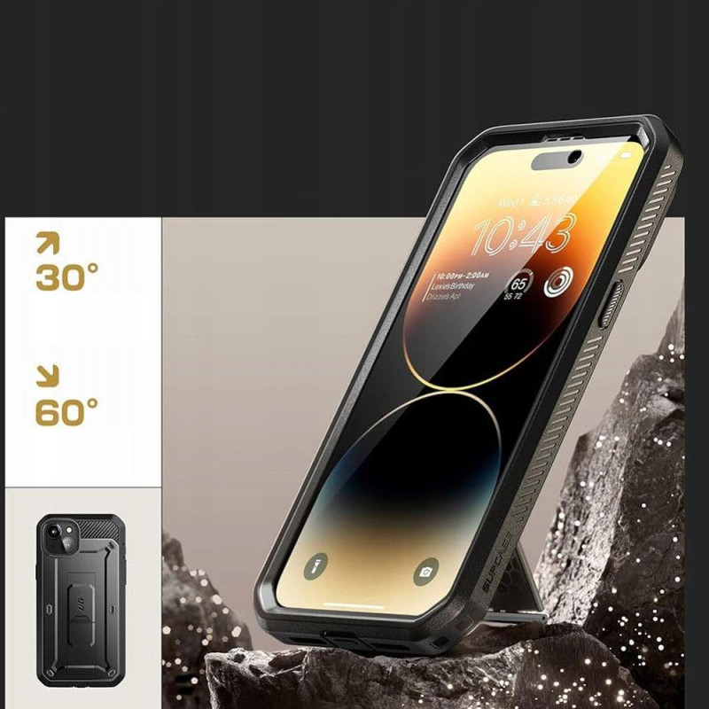 Unicorn Beetle Pro Supcase dėklas iPhone 15 - juodas