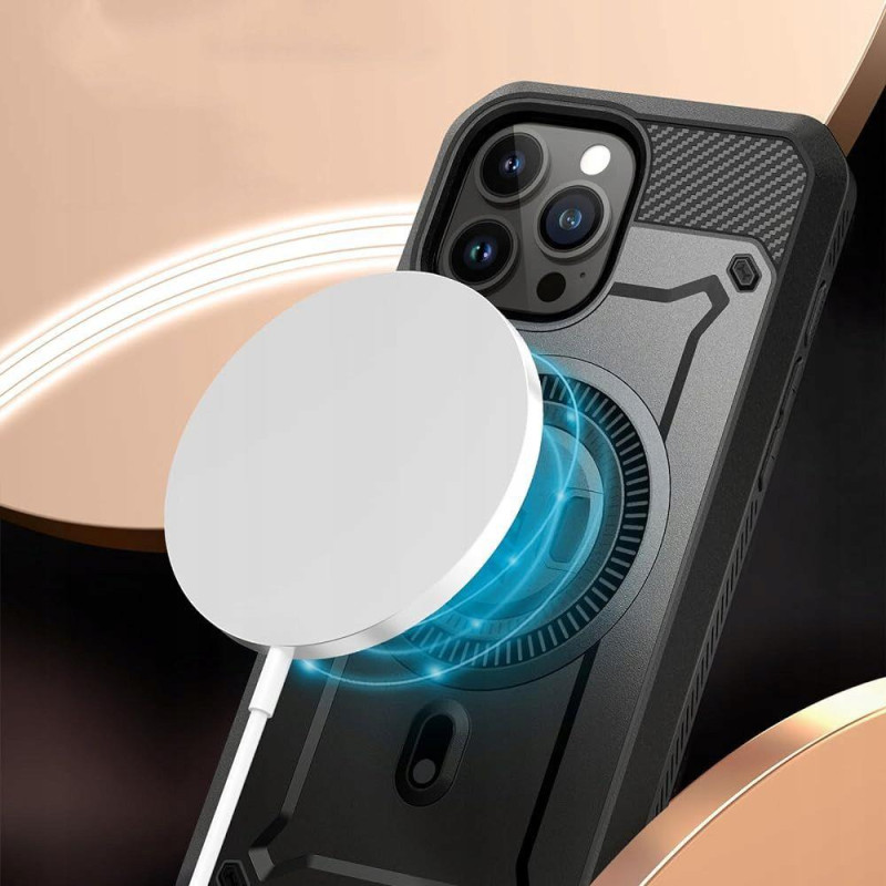 Supcase UB Pro Mag dėklas su MagSafe iPhone 15 - juodas