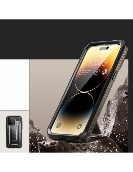 Unicorn Beetle Pro Supcase dėklas iPhone 15 Pro - juodas