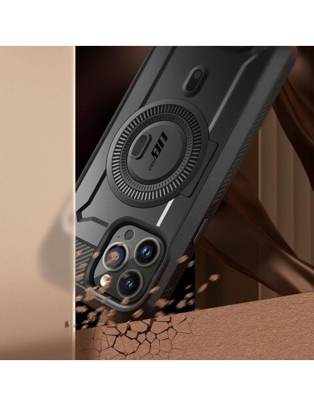 Supcase UB Pro Mag dėklas su MagSafe, skirtas iPhone 15 Pro - juodas