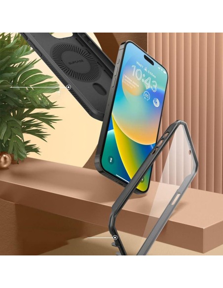 Supcase UB Pro Mag dėklas su MagSafe, skirtas iPhone 15 Pro - juodas