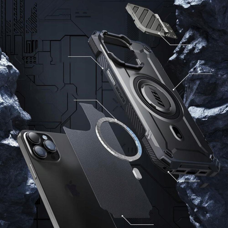 Supcase UB XT Mag dėklas su MagSafe, skirtas iPhone 15 Pro - juodas