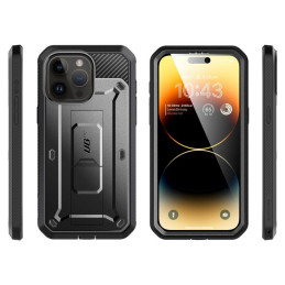 Unicorn Beetle Pro Supcase dėklas, skirtas iPhone 15 Pro Max - juodas