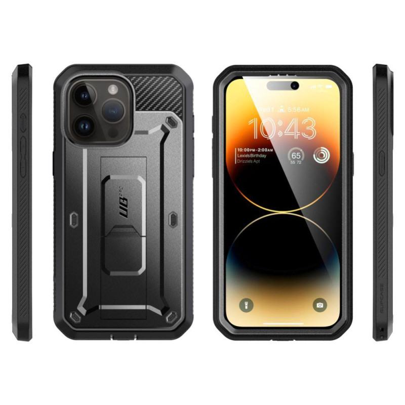 Unicorn Beetle Pro Supcase dėklas, skirtas iPhone 15 Pro Max - juodas