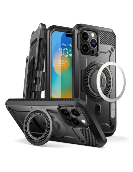 Supcase UB Pro Mag dėklas su MagSafe, skirtas iPhone 15 Pro Max - juodas Supcase UB Pro Mag dėklas su MagSafe, skirtas iPhone 15 Pro Max - juodas