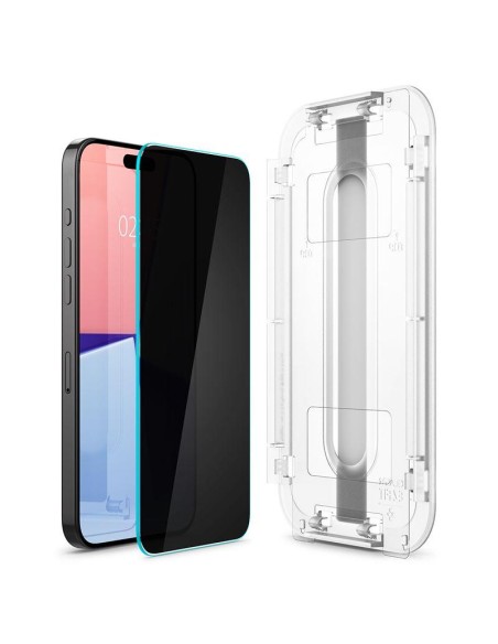 Spigen Glas.tR EZ Fit Privacy grūdintas stiklas, skirtas iPhone 15 Pro Spigen Glas.tR EZ Fit Privacy grūdintas stiklas, skirtas iPhone 15 Pro