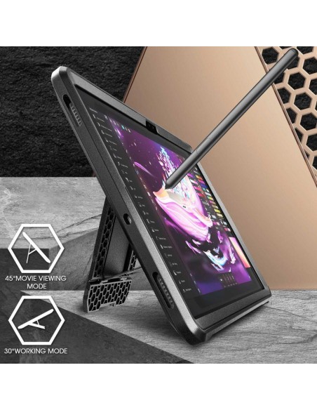 Supcase Unicorn Beetle Pro dėklas, skirtas Samsung Galaxy Tab S9+ 12.4& 39 & 39 X810 / X816B – juodas Supcase Unicorn Beetle Pro dėklas, skirtas Samsung Galaxy Tab S9+ 12.4& 39 & 39 X810 / X816B – juodas