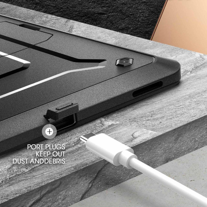 Supcase Unicorn Beetle Pro dėklas, skirtas Samsung Galaxy Tab S9+ 12.4& 39 & 39 X810 / X816B – juodas
